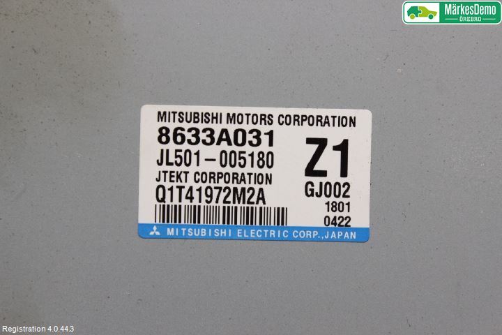Mitsubishi ASX 10-22 Styreenhet Styreservo
