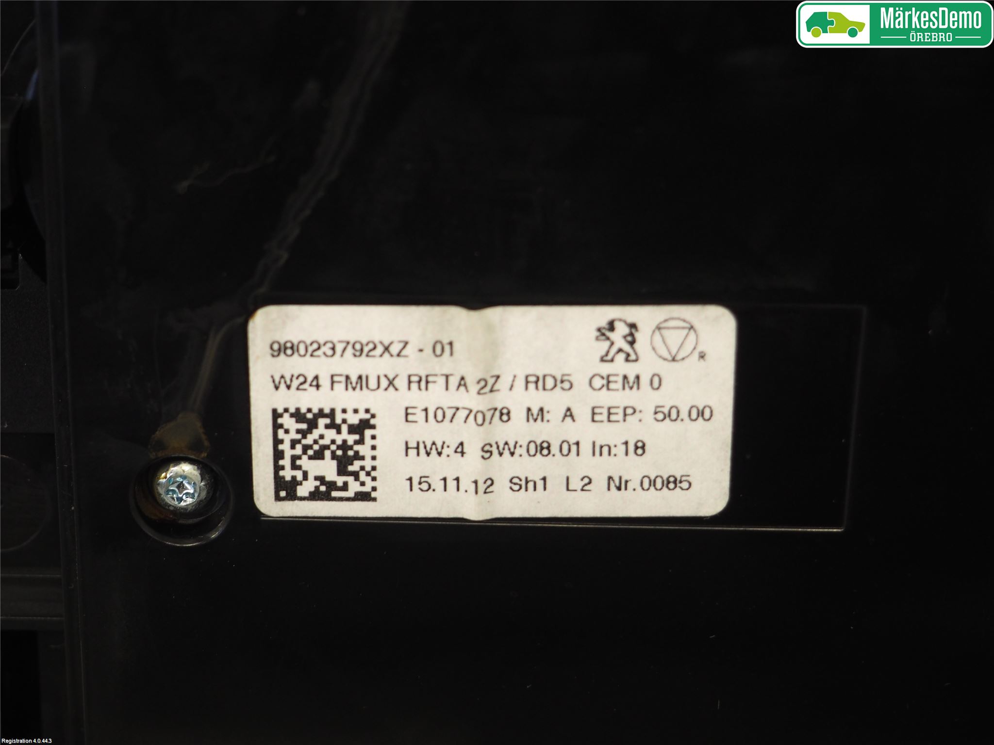 Peugeot 508 11-18 Varme Ac Betjening-Display