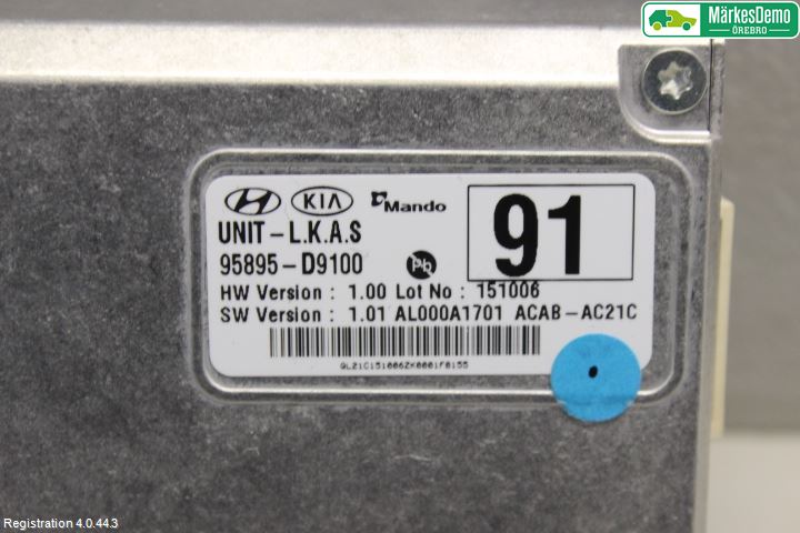 Kia SPORTAGE (SL) 11-15 Sensor Kollisjonsbeskyttelse