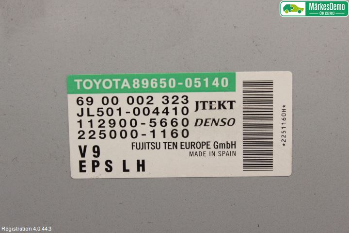 Toyota AVENSIS 09-15 Styreenhet Styreservo