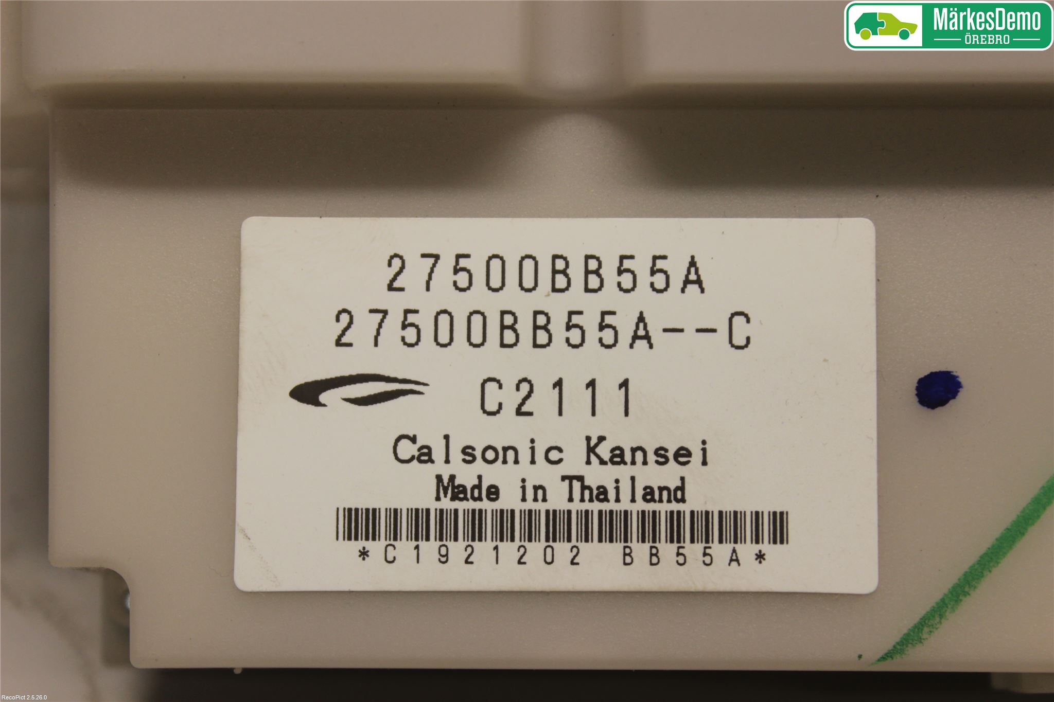 Nissan QASHQAI+2  10-14 Varme Ac Betjening-Display