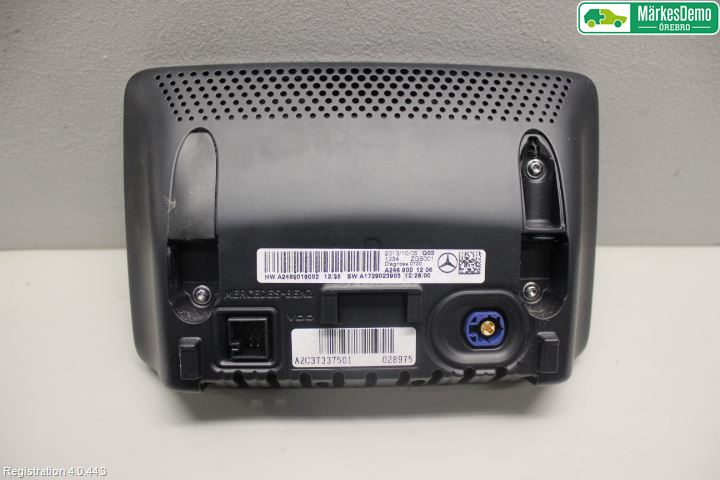 Mercedes-Benz MB A-KLASS (W176) 13-18 Instr Skjerm Dvd-Gps-Ac-Tlf