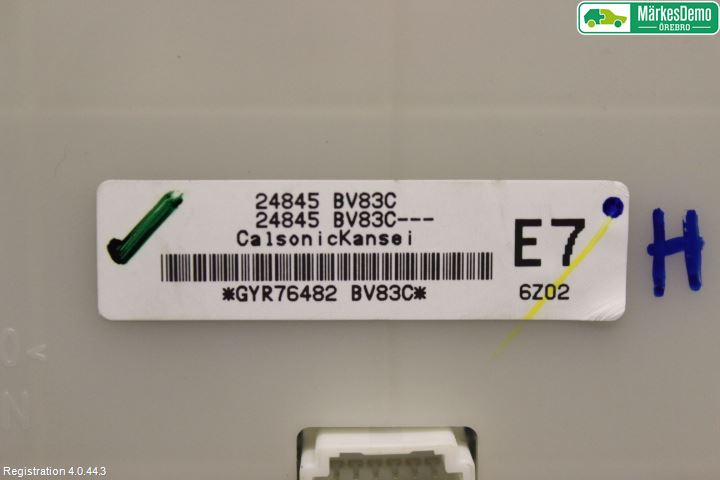 Nissan JUKE 14-19 Varme Ac Betjening-Display