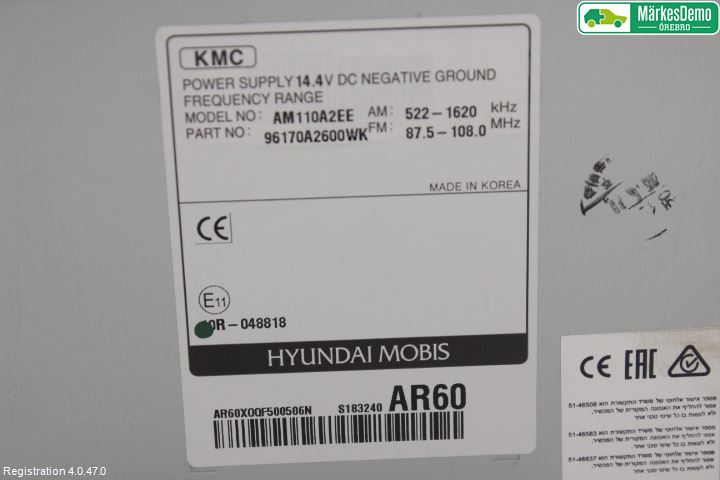 Kia CEED 12-18 Stereo Radio Med Cd
