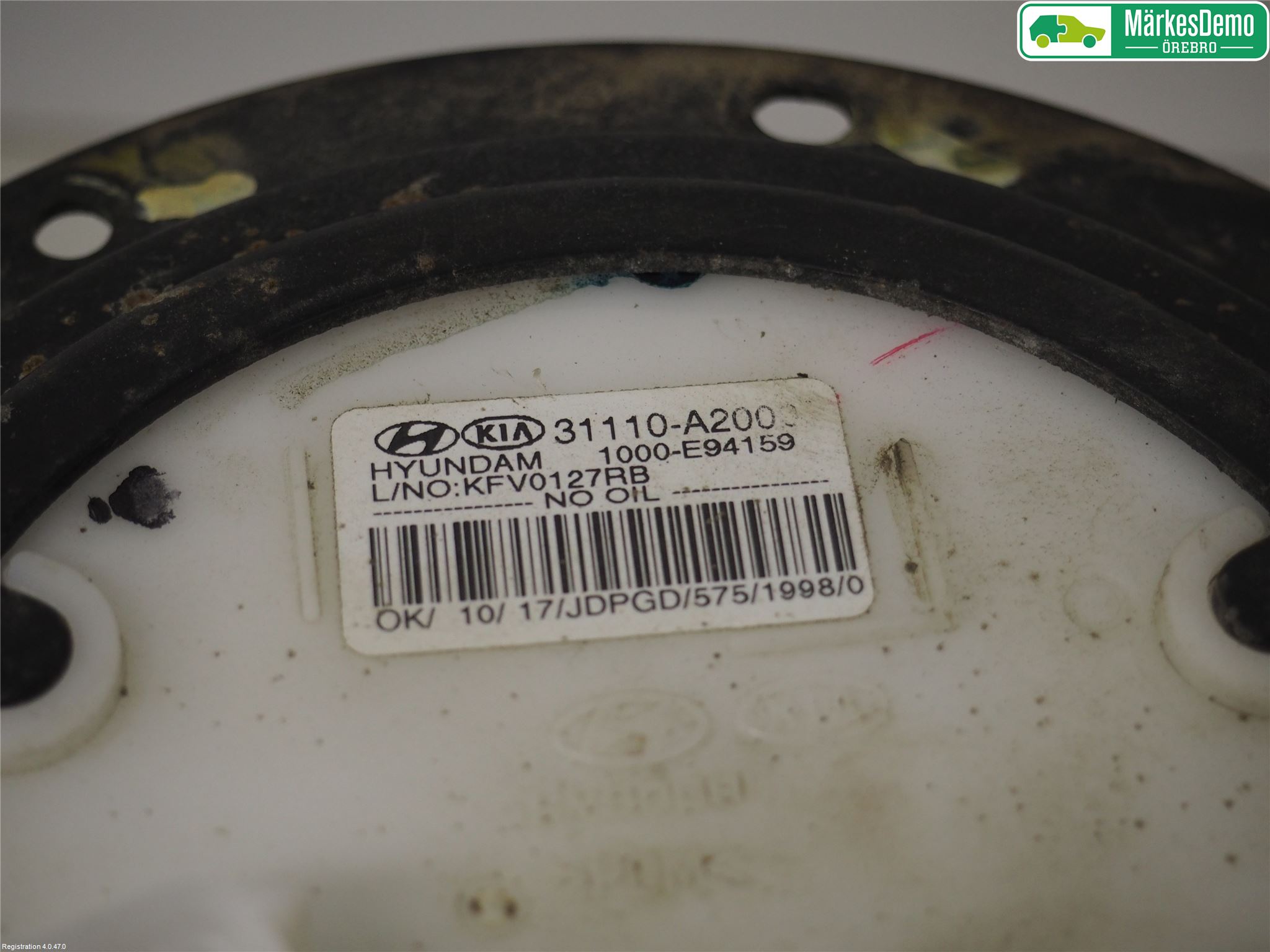 Kia CEED 12-18 Drivstoffpumpe Fødepumpe El