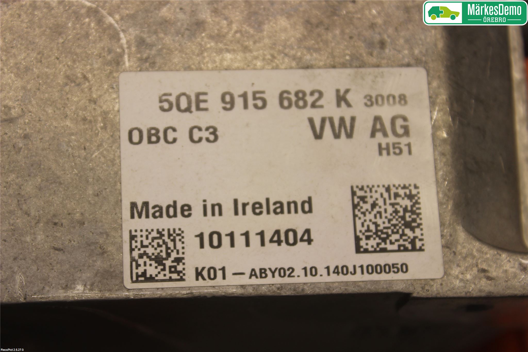 Audi A3/S3 8V 13-20 Batterilader Hybrid