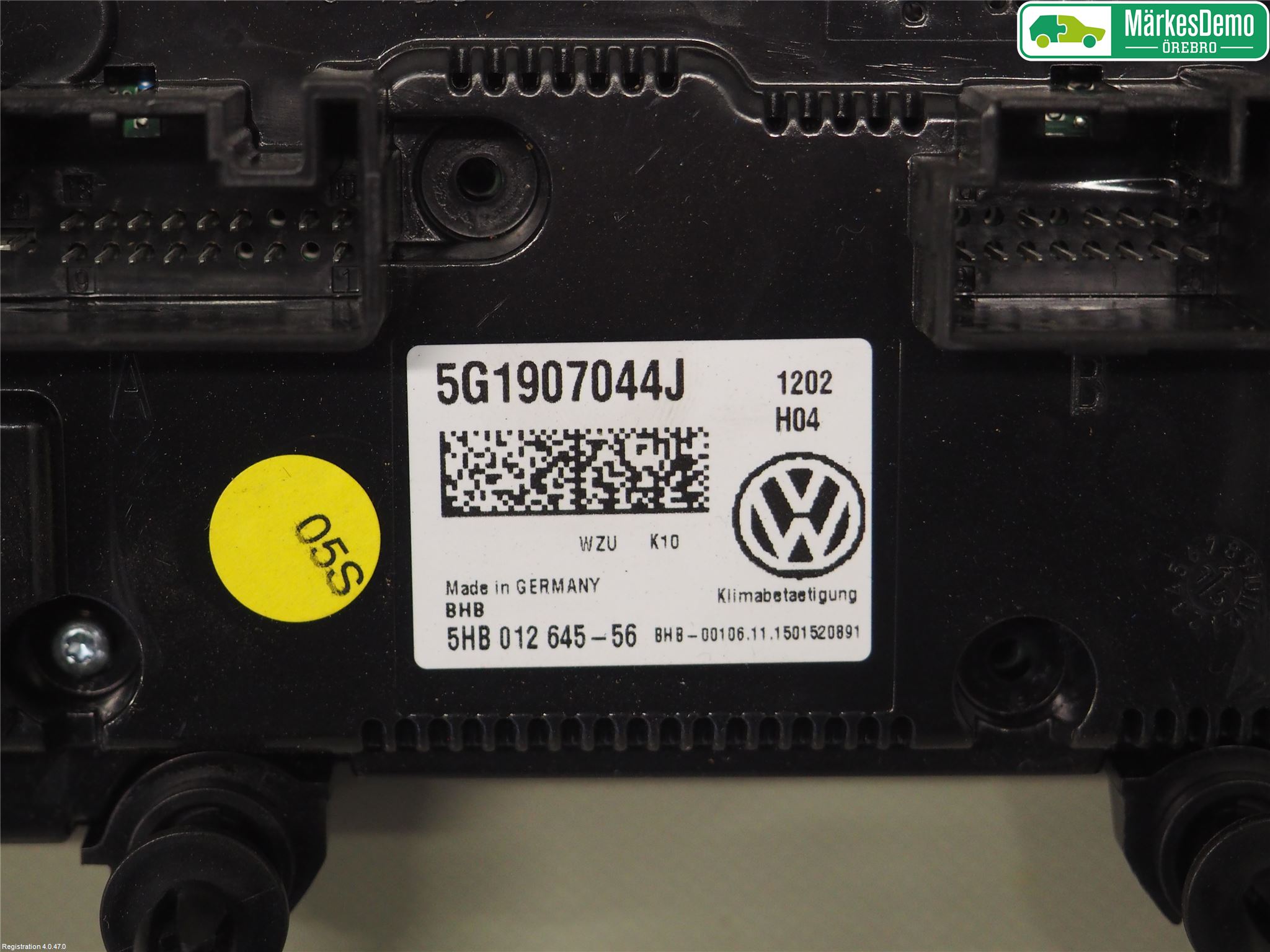 Volkswagen VW PASSAT 15-19 Varme Ac Betjening-Display