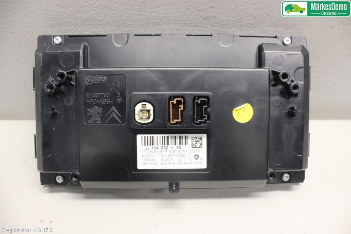Peugeot 308 14-21 Instr Skjerm Dvd-Gps-Ac-Tlf