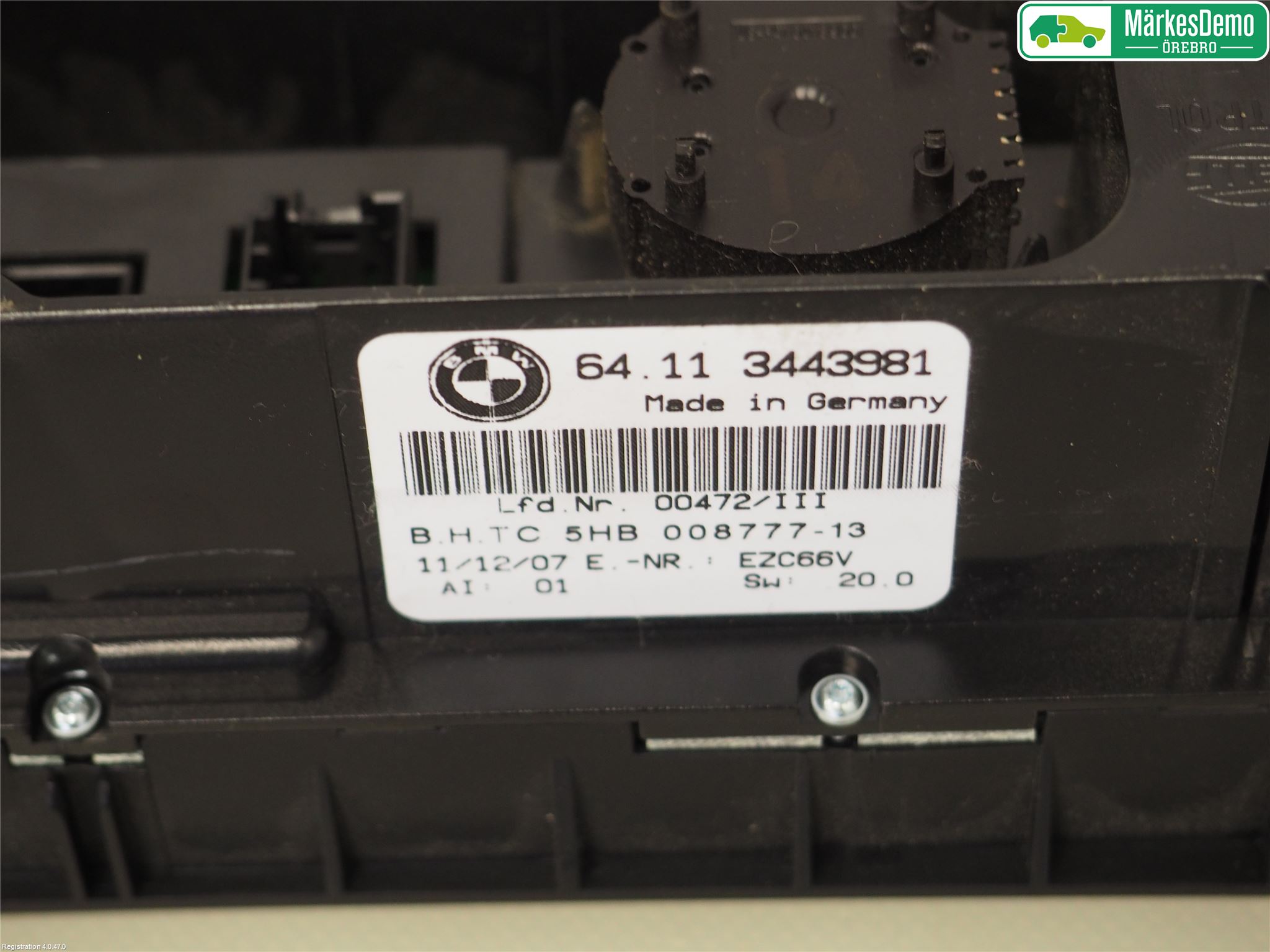 BMW X3 E83     03-10 Varme Ac Betjening-Display