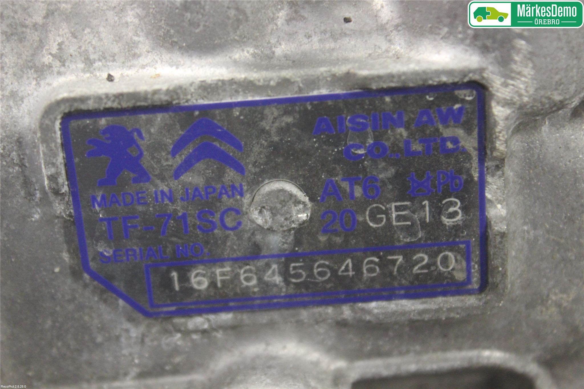 Peugeot 2008 13-20 Gearkasse Automat