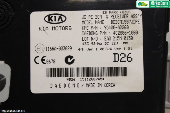 Kia CEED 12-18 Styreenhet Abs