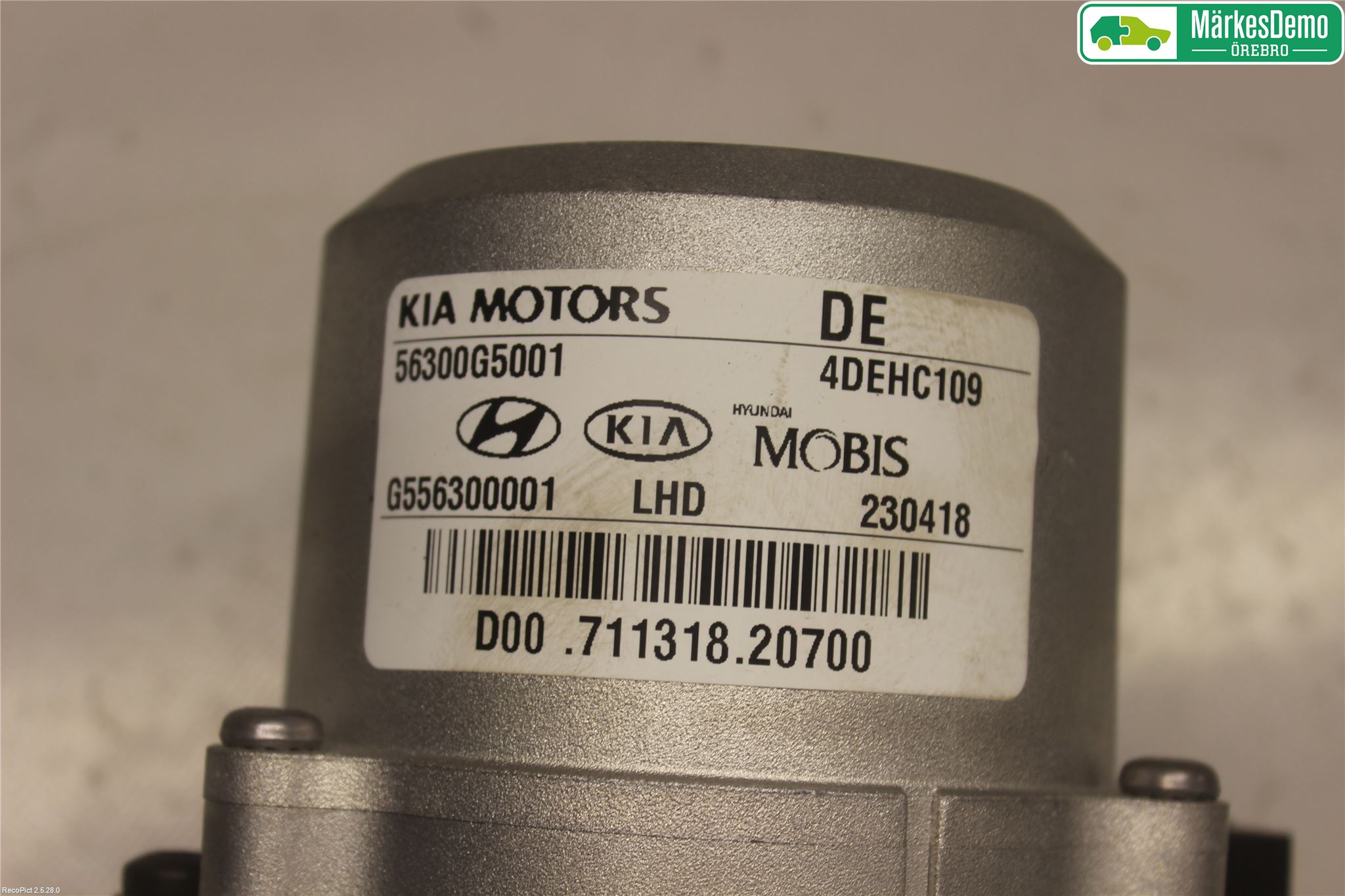 Kia NIRO (DE) 17-22 Rattakselaggregat Innebygd Servo
