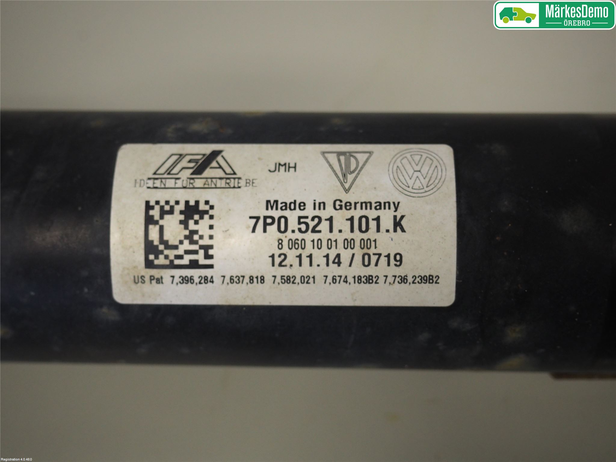 Volkswagen VW TOUAREG 7P 11-18 Mellomaksel Fremre