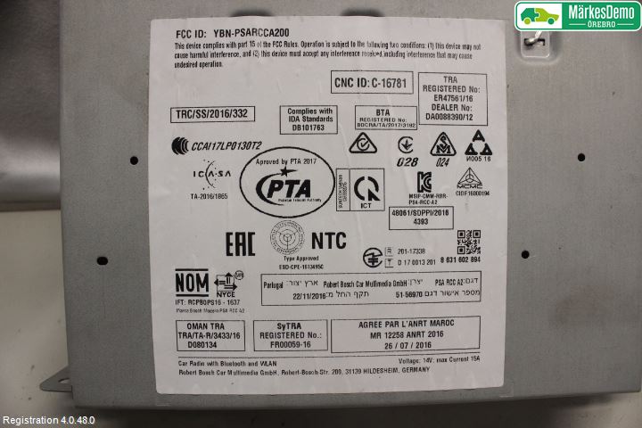 Peugeot 5008 17-24 Stereo Radio