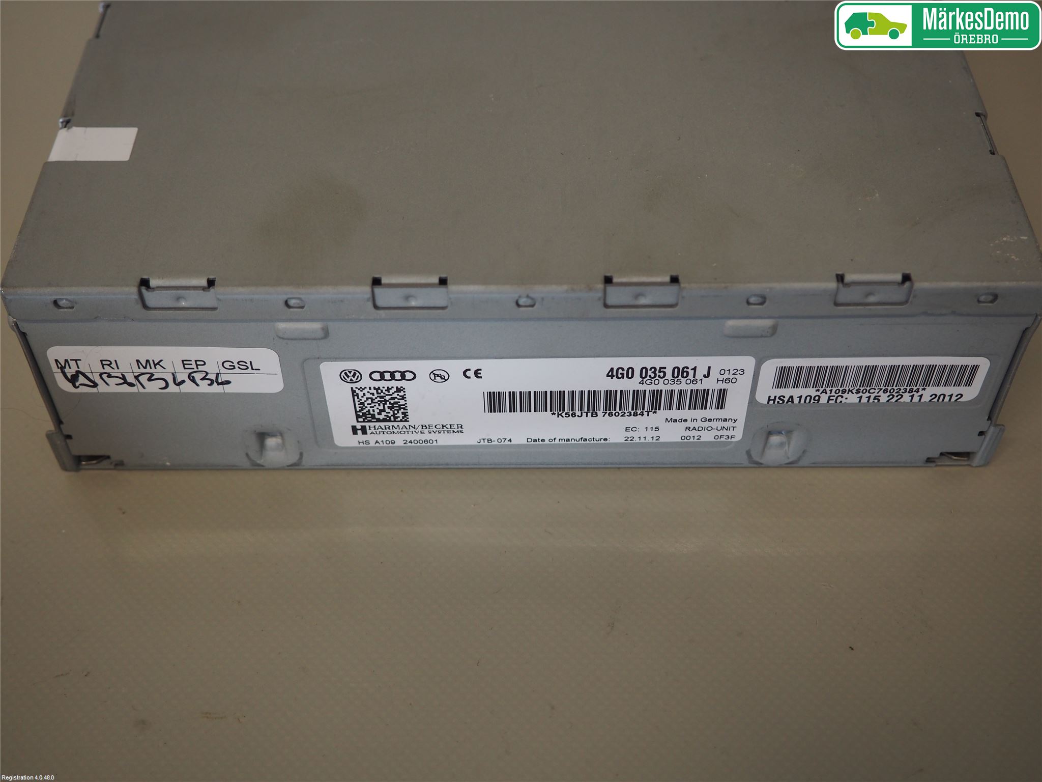 Volkswagen VW TOUAREG 7P 11-18 Stereo Radio