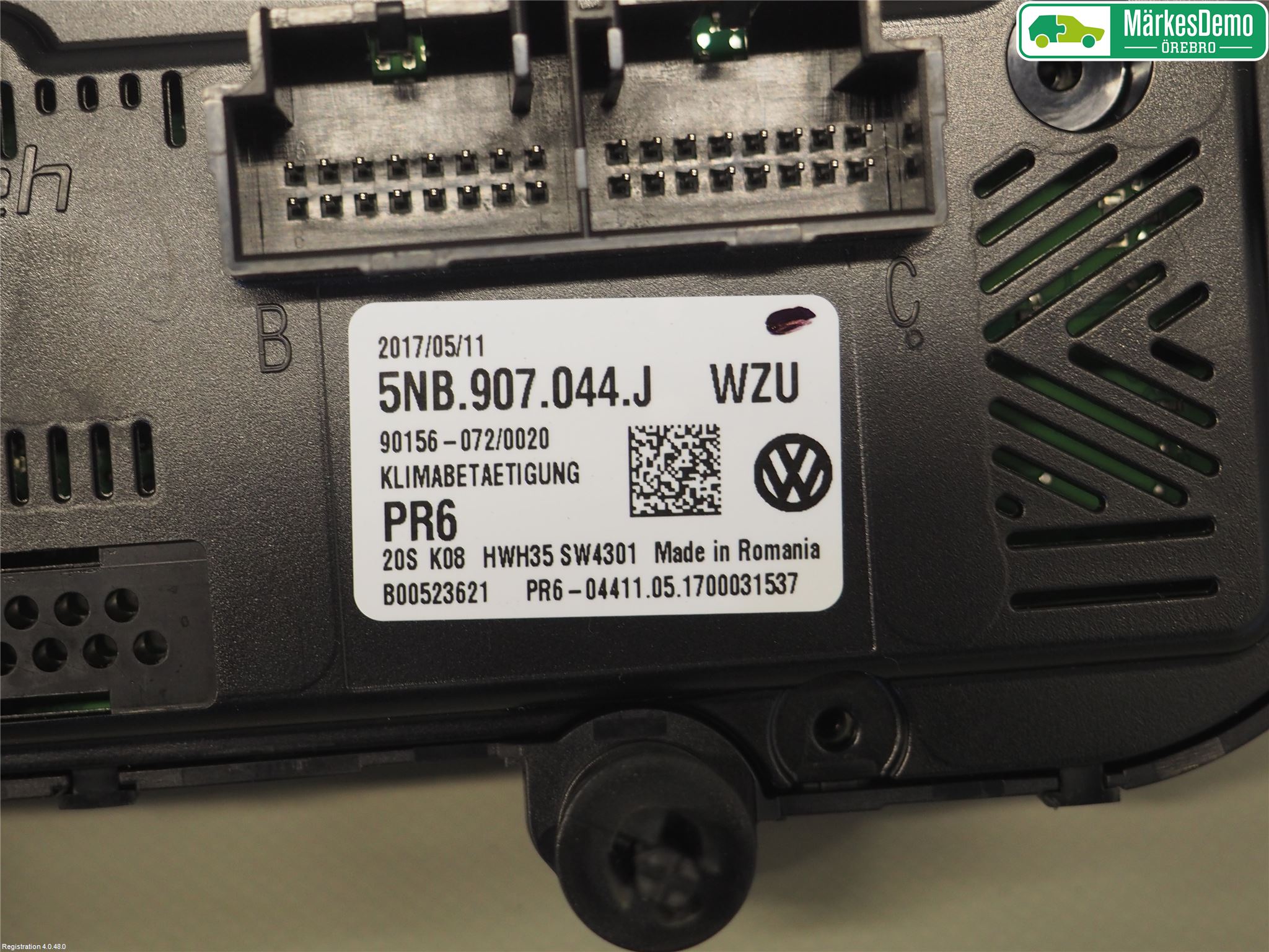 Volkswagen VW TIGUAN 16-24 Varme Ac Betjening-Display