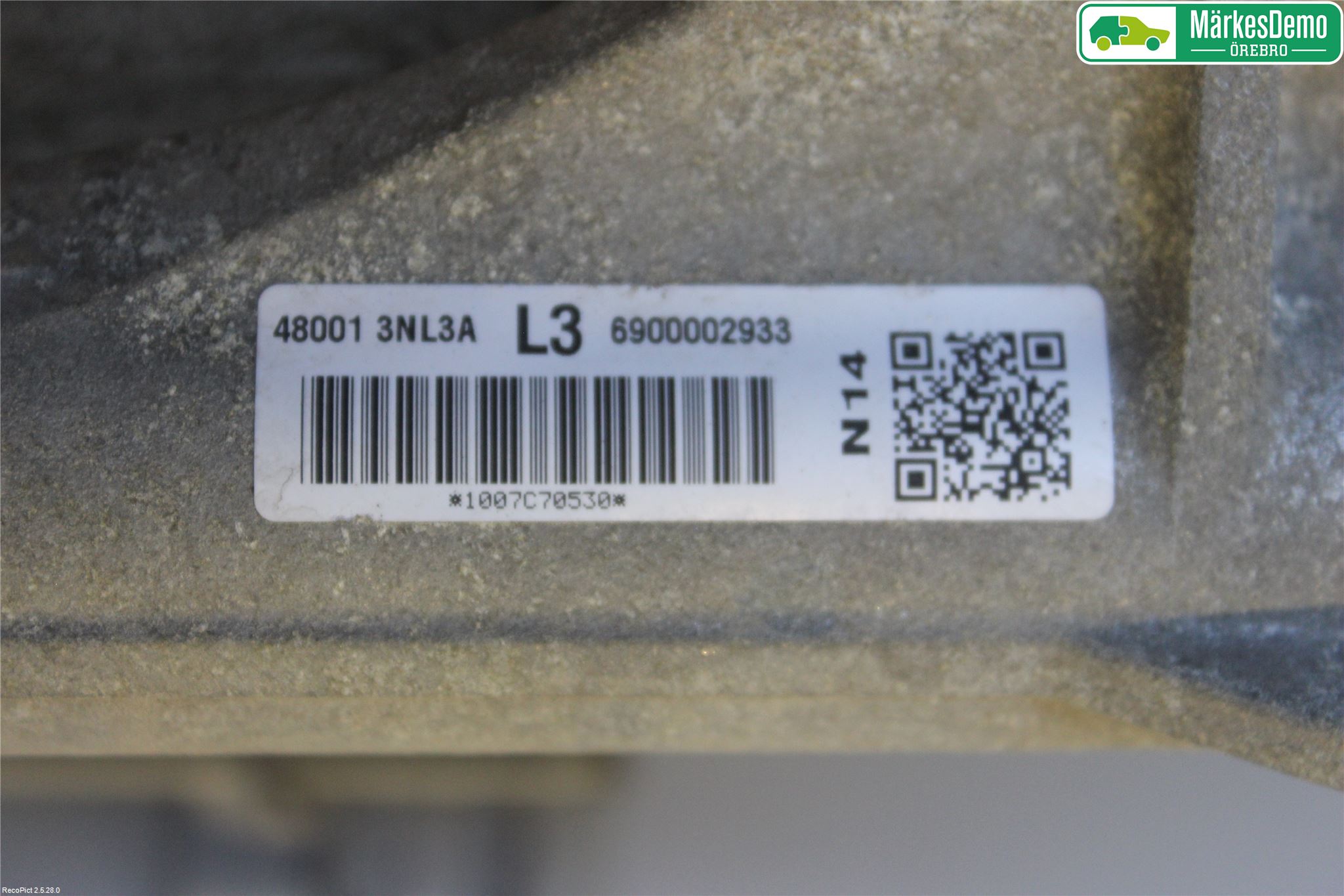 Nissan LEAF 11-17 Servo Snekke - Tannstang