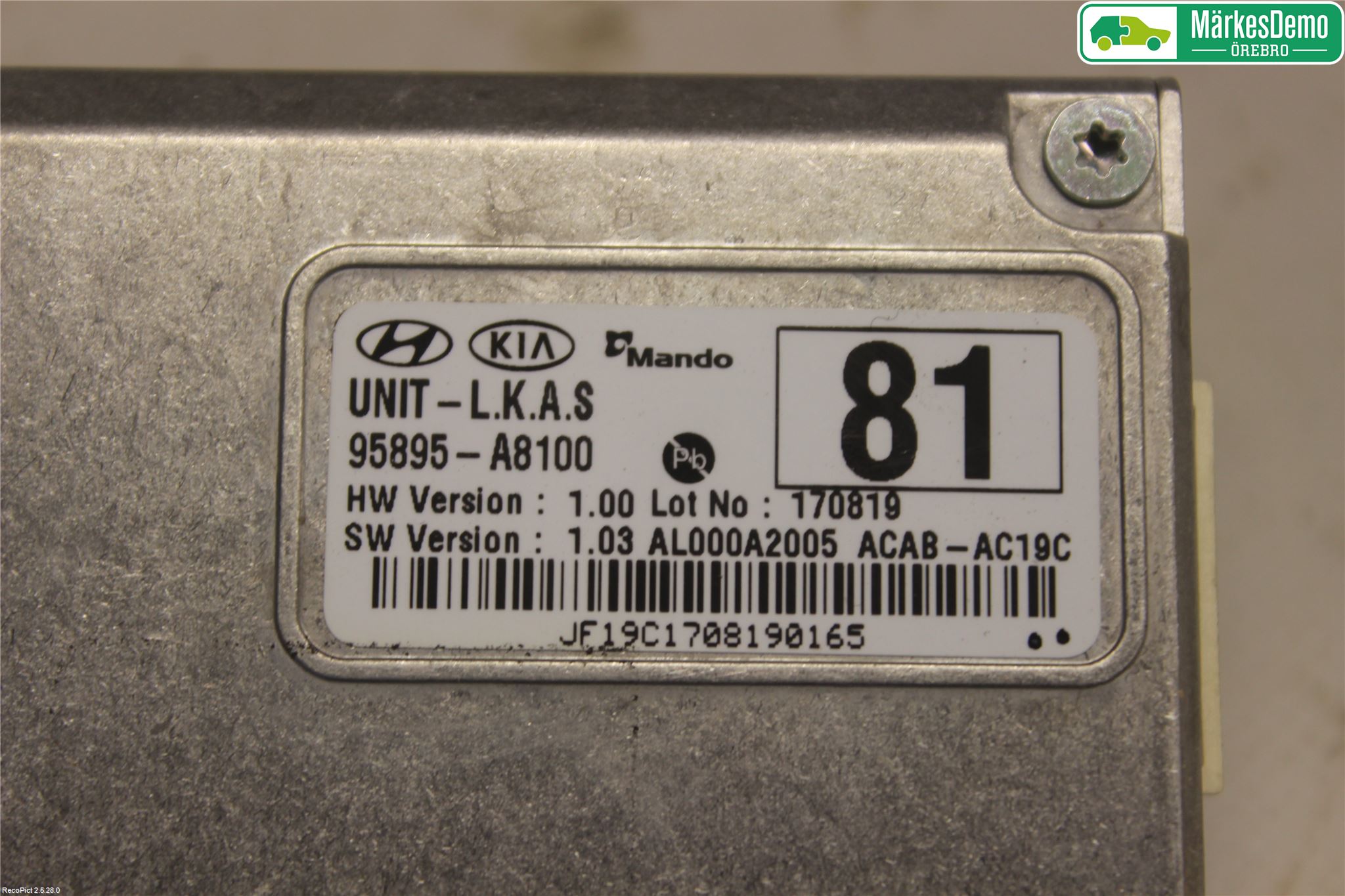 Kia OPTIMA 16-20 Sensor Kollisjonsbeskyttelse