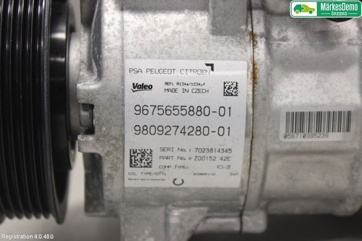 Peugeot 308 14-21 Varme Ac Kompressor