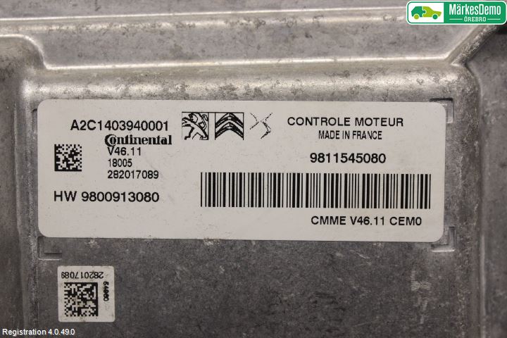 Peugeot PEUGOT 208 16-19 Styreenhet Innsprøytning