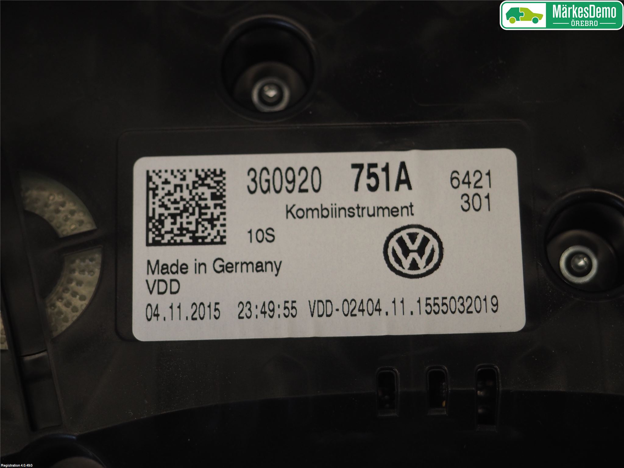 Volkswagen VW PASSAT 15-19 Instr Kombinert
