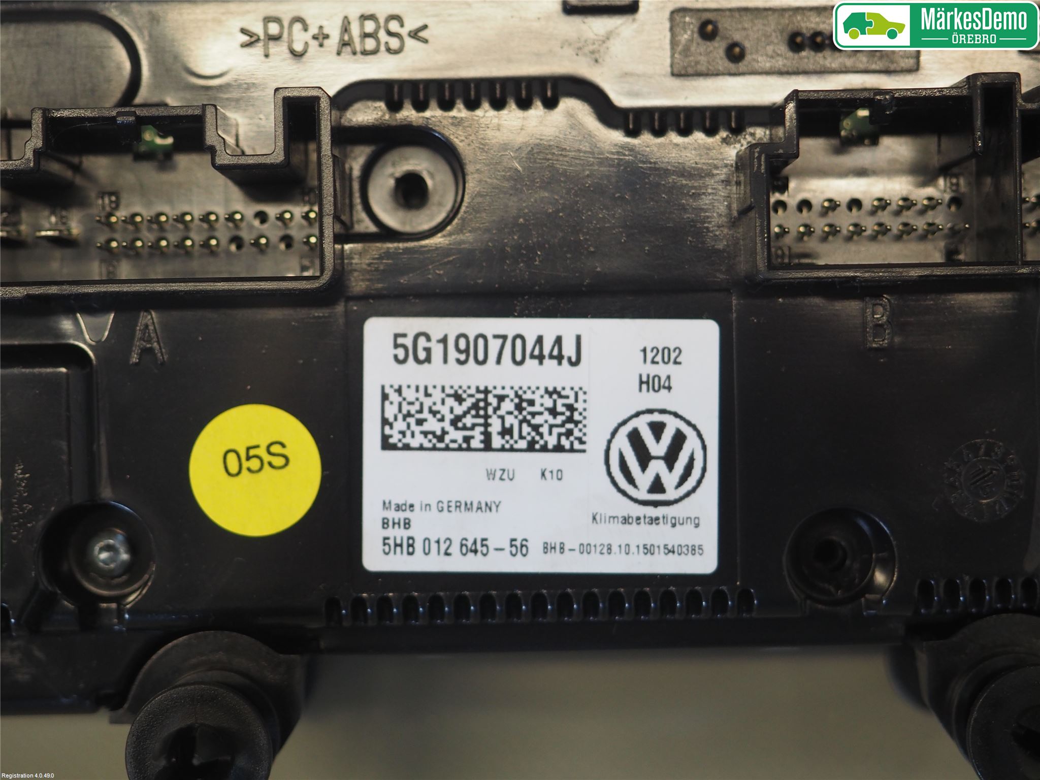 Volkswagen VW PASSAT 15-19 Varme Ac Betjening-Display