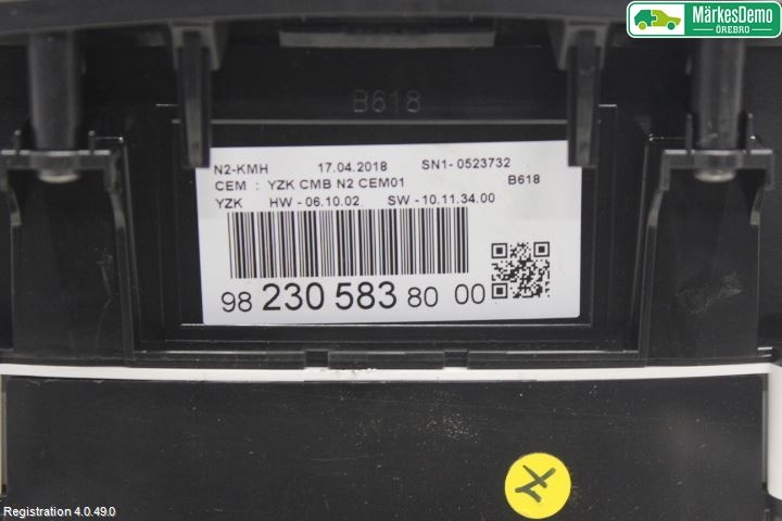Citroen COTROEN C3 17-24 Instr Kombinert