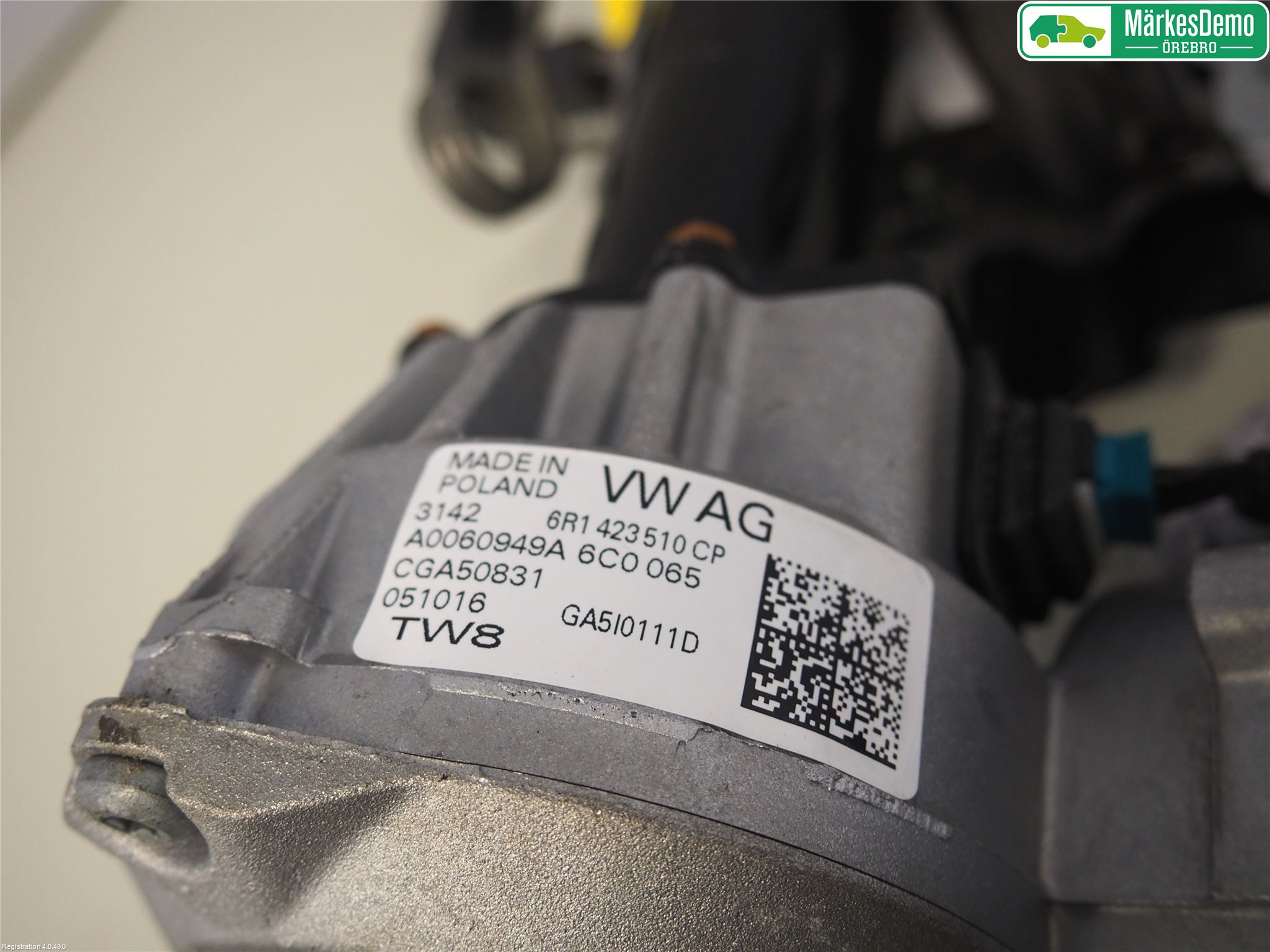 Audi A1/S1 11-18 Rattakselaggregat Innebygd Servo