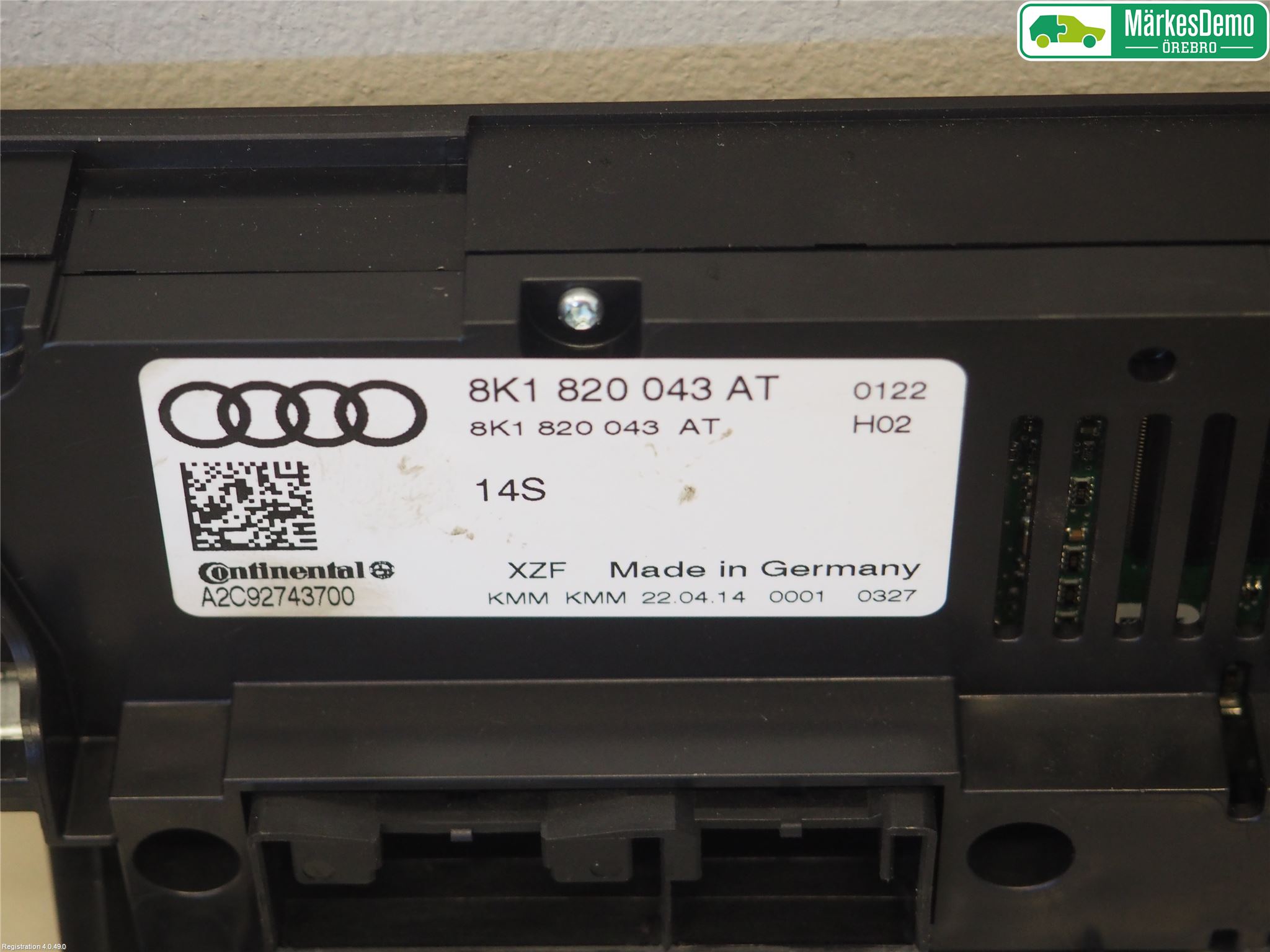 Audi A5 07-16 Varme Ac Betjening-Display
