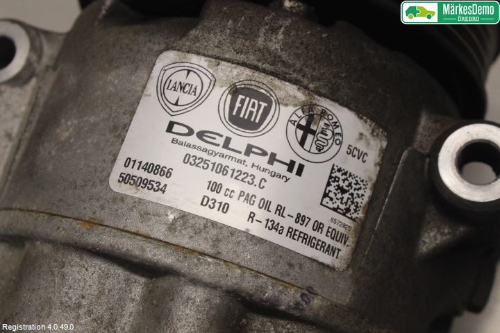 Alfa GIULIETTA Varme Ac Kompressor