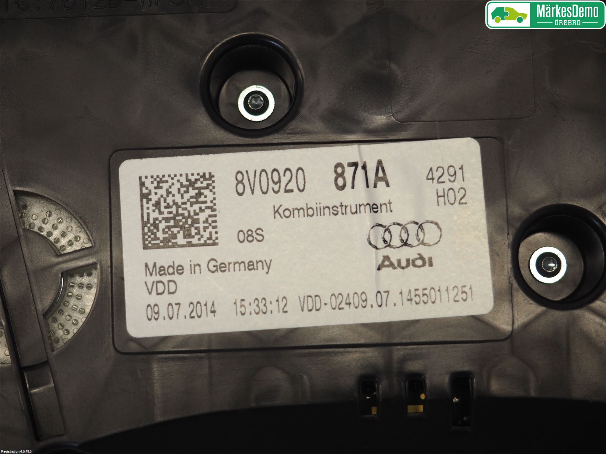 Audi A3/S3 8V 13-20 Instr Kombinert
