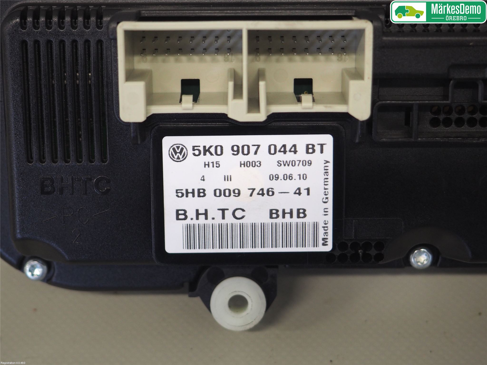 Volkswagen VW TIGUAN 07-16 Varme Ac Betjening-Display