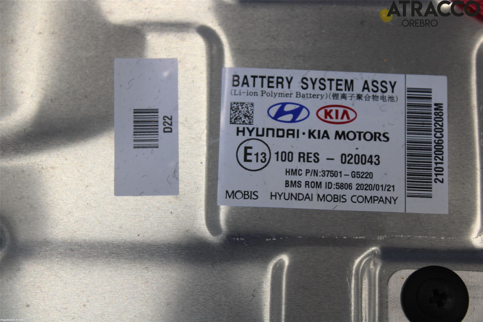 Kia NIRO (DE) 17-22 Hybrid Batteri