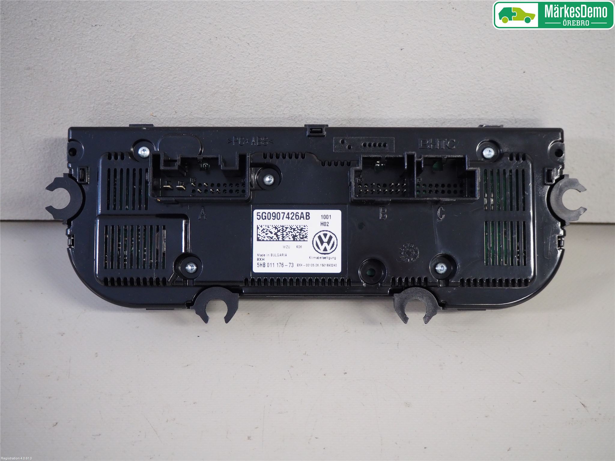 Volkswagen VW GOLF / E-GOLF VII 13-20 Varme Ac Betjening-Display