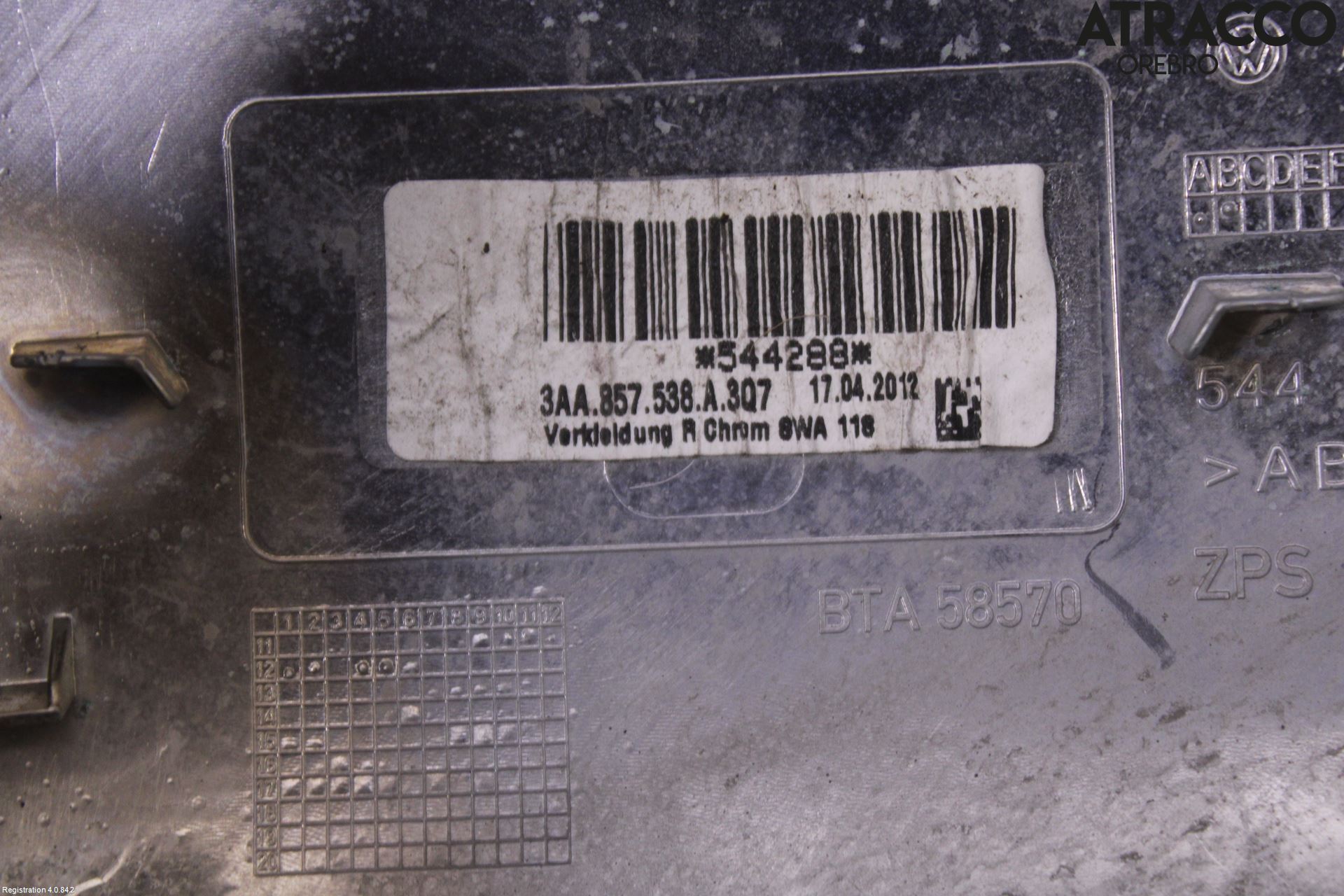Volkswagen VW PASSAT 11-14 Speil H Ytre Speilhus