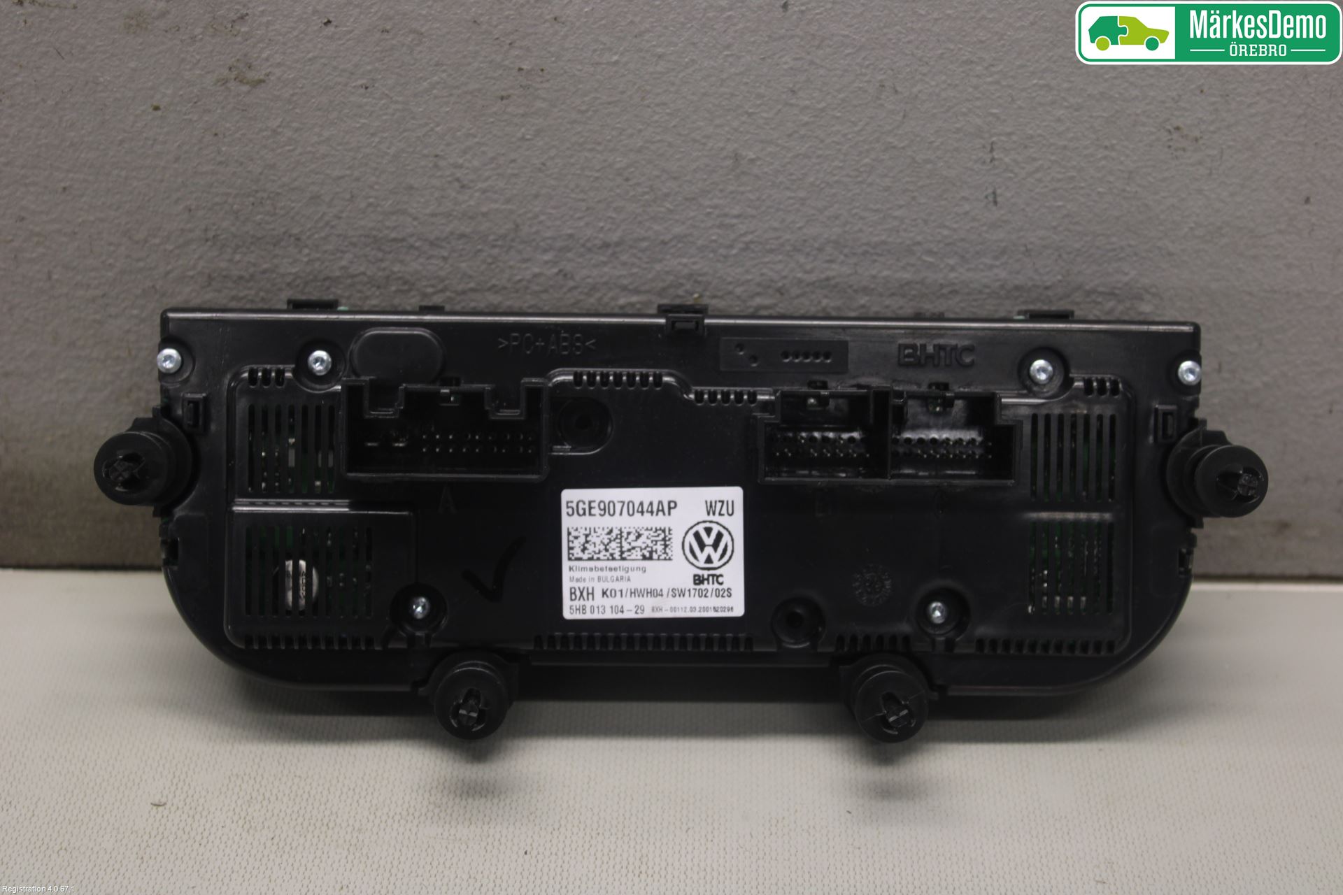 Volkswagen VW GOLF / E-GOLF VIII 20- Varme Ac Betjening-Display