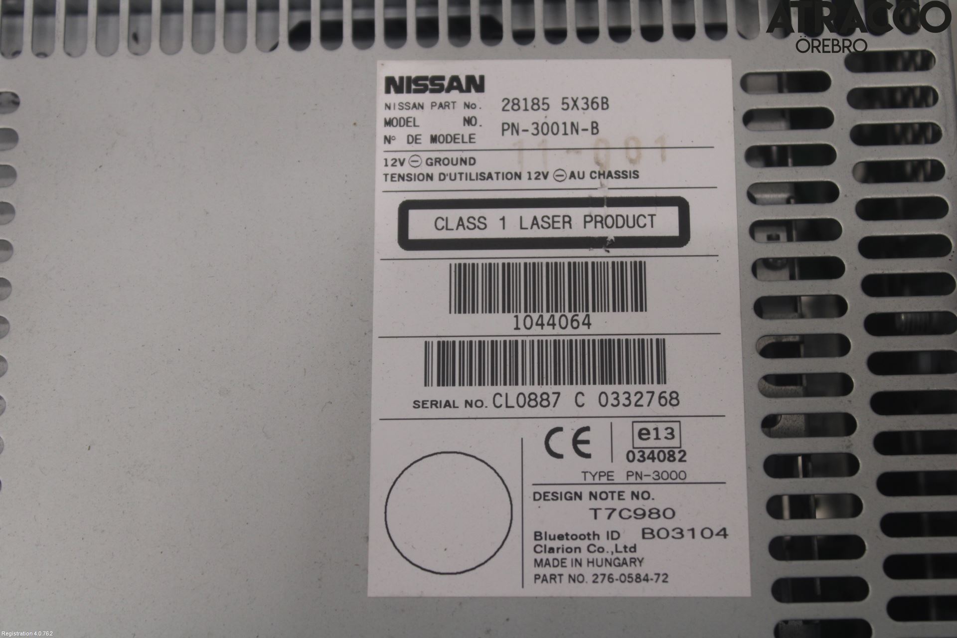 Nissan NAVARA 05-16 Stereo Radio Med Cd