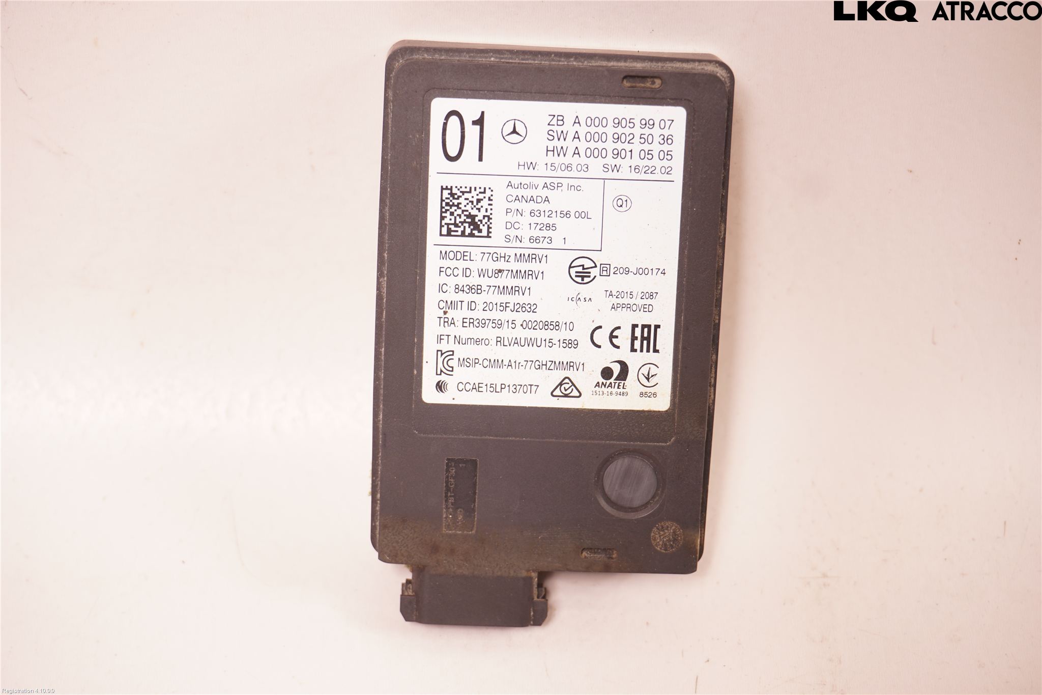 Mercedes-Benz MB E-KLASS (W213) 16-23 Sensor Kollisjonsbeskyttelse
