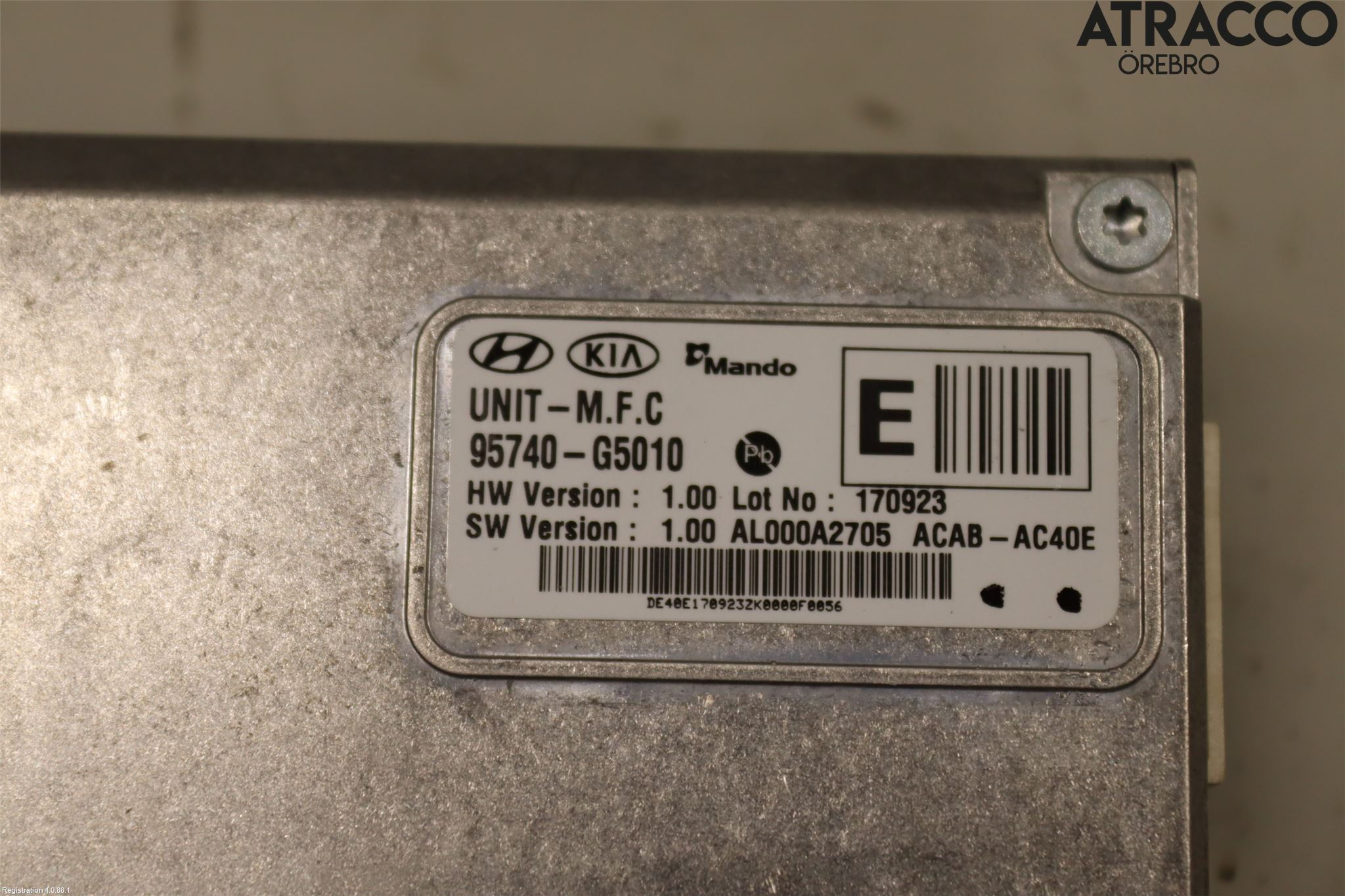 Kia NIRO (DE) 17-22 Sensor Kollisjonsbeskyttelse