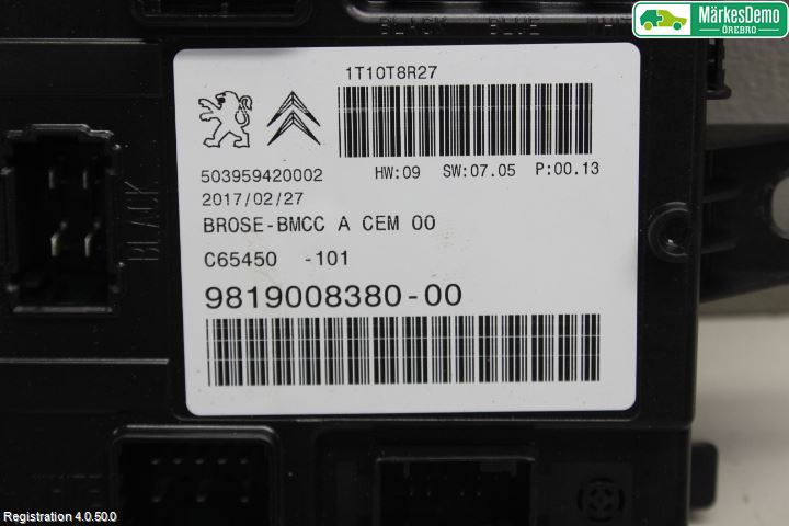 Citroen C4 GRAND PICASSO 14-18 Styreenhet Øvrig