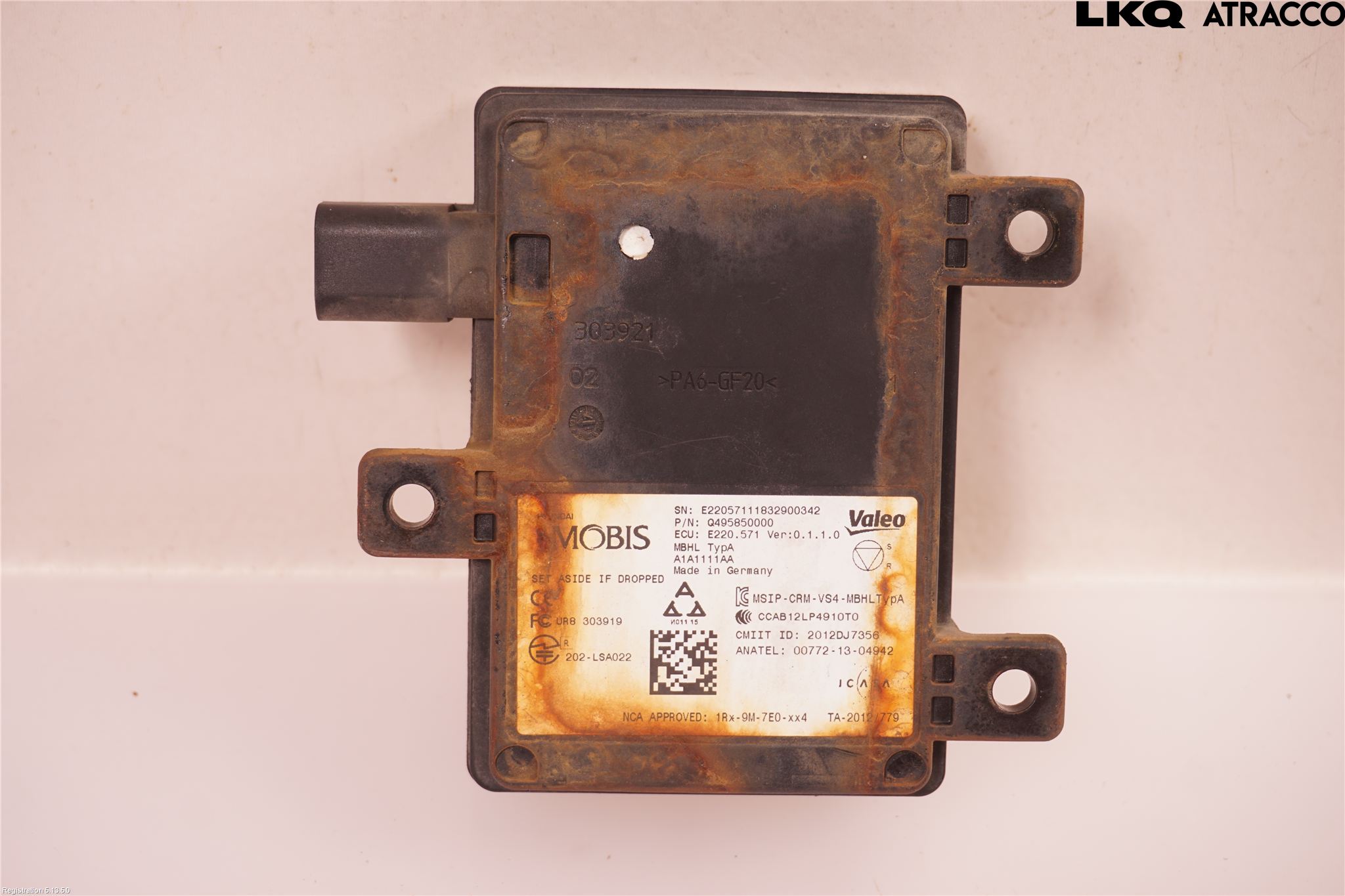 Kia NIRO (DE) 17-22 Sensor Kollisjonsbeskyttelse