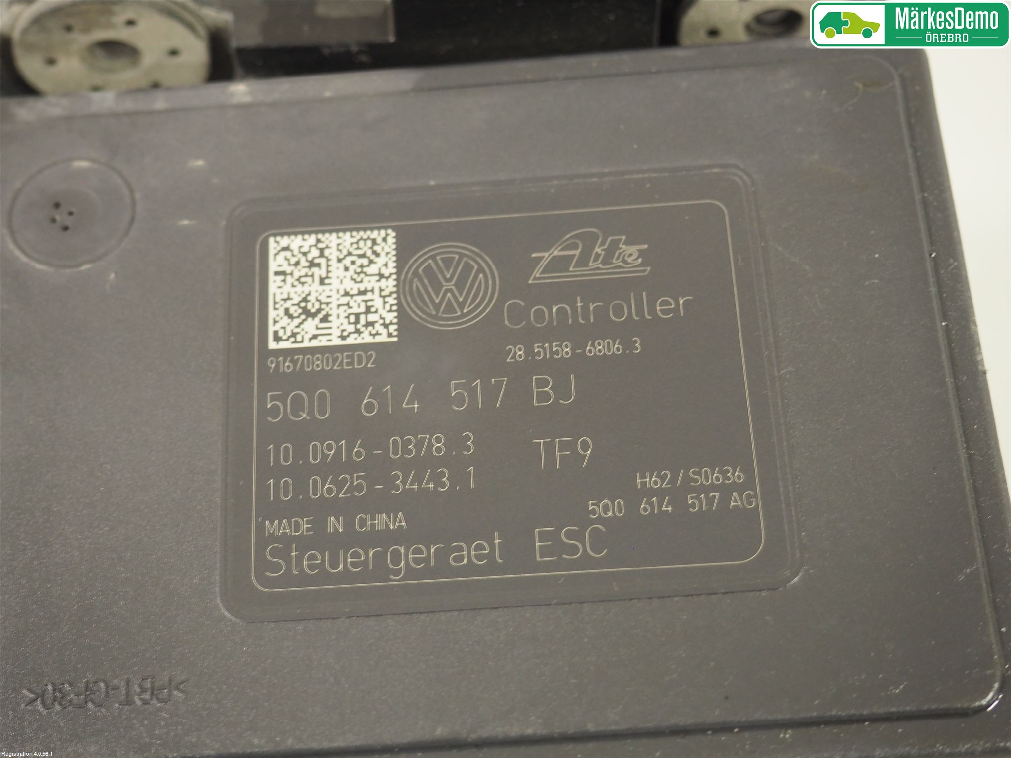 Volkswagen VW GOLF / E-GOLF VII 13-20 Abs Hydraulikkaggregat