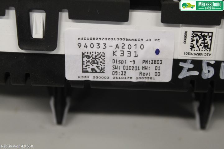 Kia CEED 12-18 Instr Kombinert