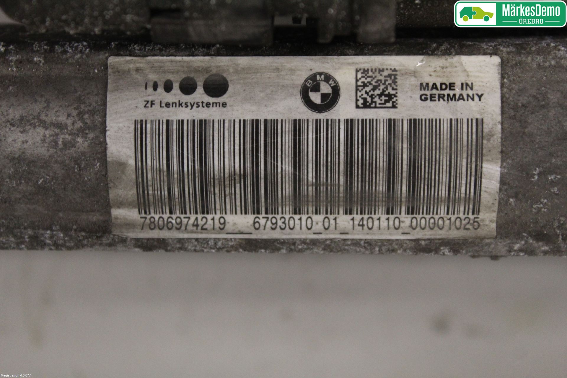 BMW X6 E71/E72   08-14 Servo Snekke - Tannstang