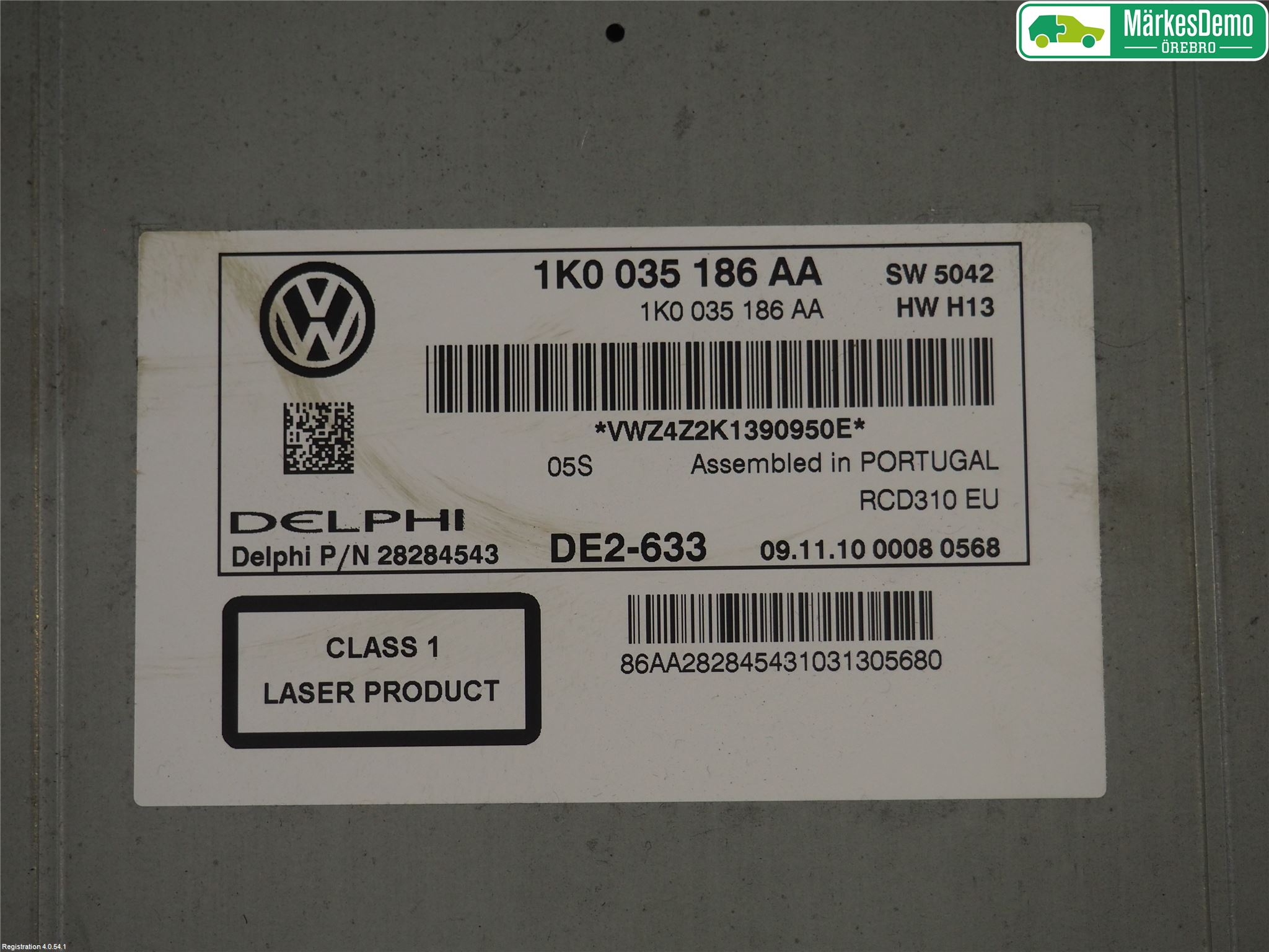 Volkswagen VW CADDY 11-15 Stereo Radio