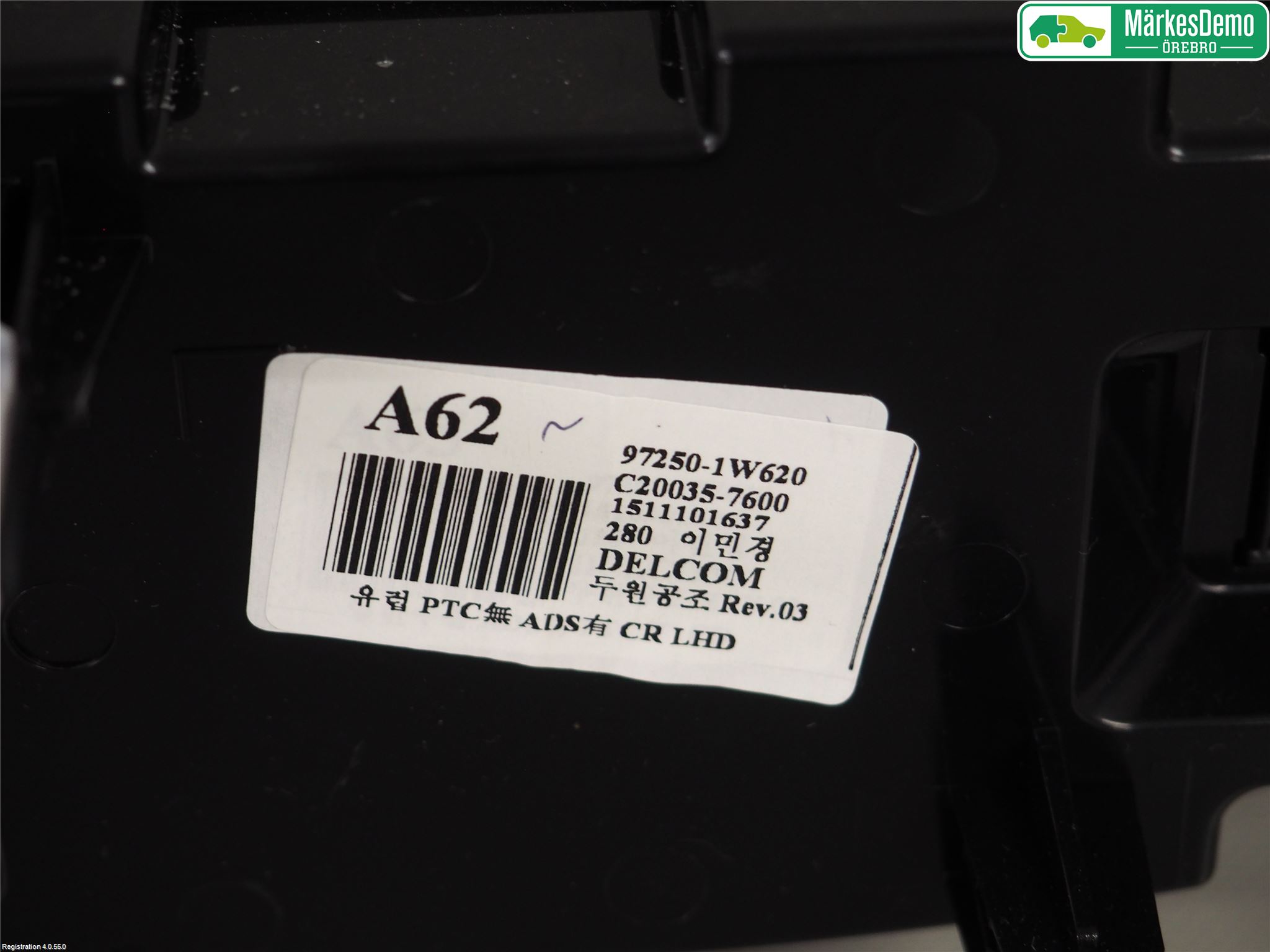 Kia RIO 12-16 Varme Ac Betjening-Display