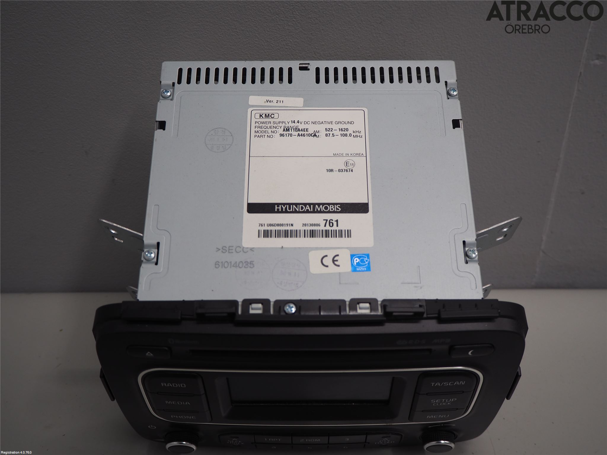 Kia CARENS III 13-19 Stereo Radio Med Cd
