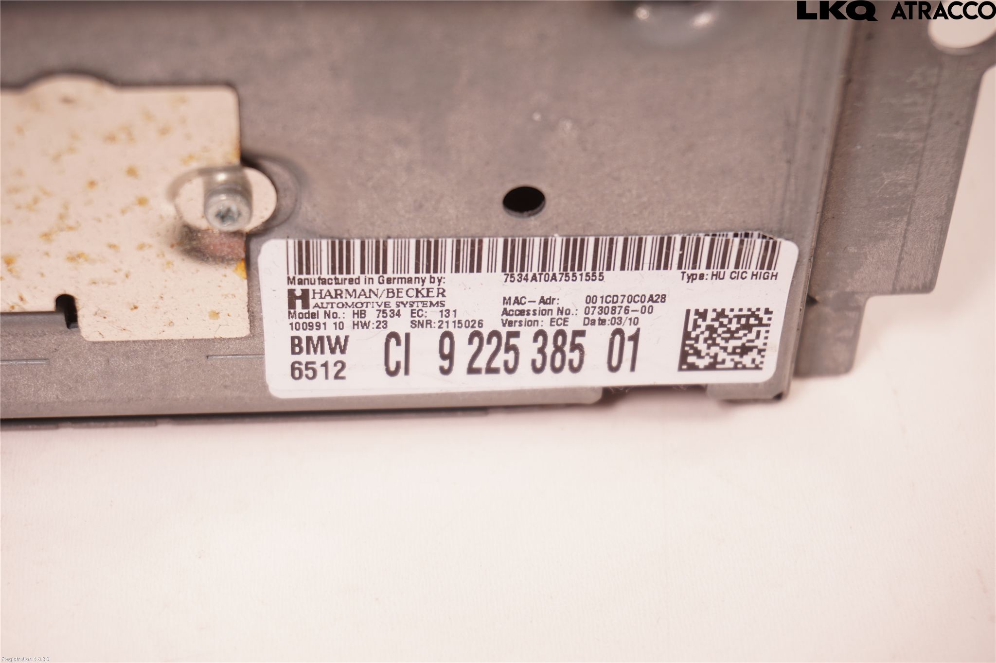 BMW 5 F10/F11/F18 09-17 Styrenhet Multimedia
