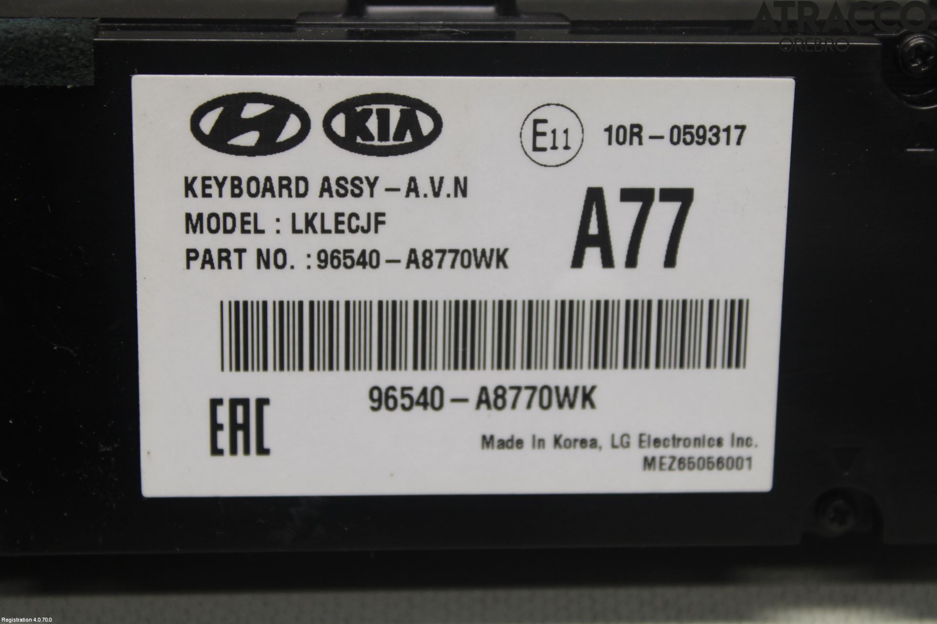 Kia OPTIMA 16-20 Stereo Radio Med Cd