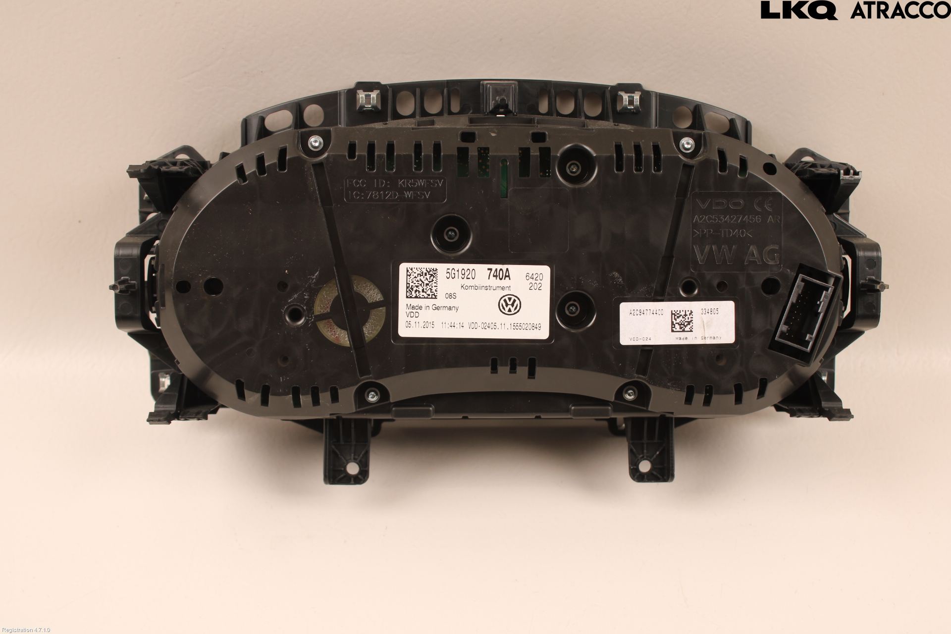 Volkswagen VW GOLF / E-GOLF VII 13-20 Instr Kombinert